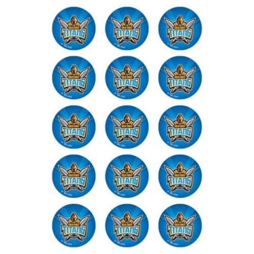 Titans NRL Edible Icing Cupcake Images - Click Image to Close